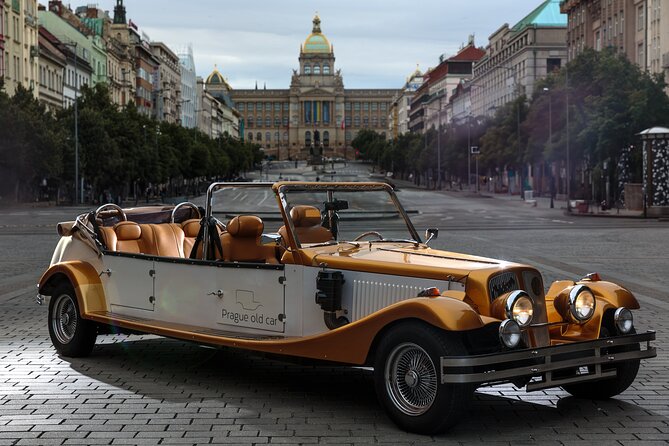 1 hour Old timer Convertible Prague Sightseeing Tour - Lesser Town and the view toward Petrin Tower