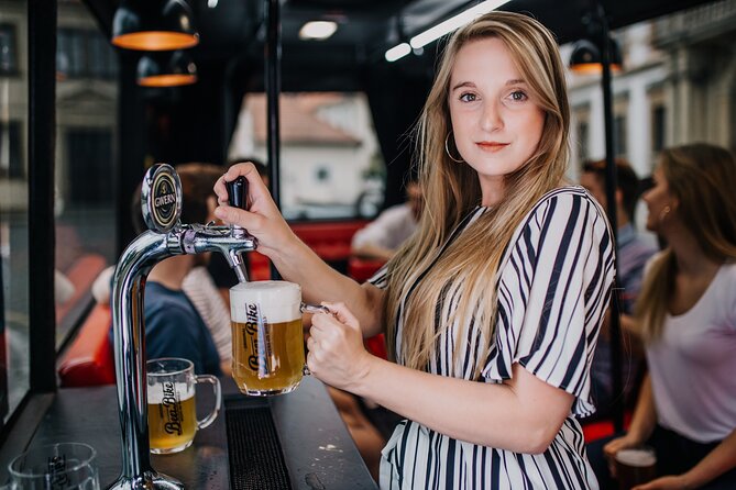 Adults-only Prague Beer Bus Tour - Old Town, Pařížská Street, and the city center