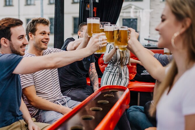 Adults-only Prague Beer Bus Tour - National Theatre, the bridge, and Malá Strana