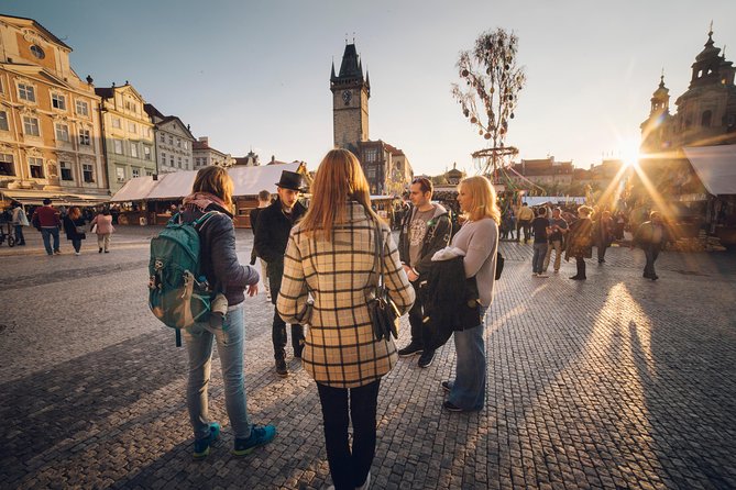 Alchemy and Mysteries of Prague Castle Walking Tour - Crossing Mánes Bridge and riding uphill