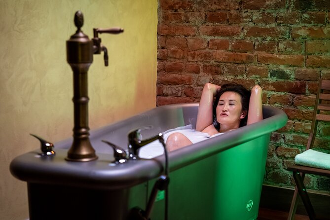 Beer Spa and Salt Cave in Prague (single bath) - Czech beer, wine, towels, and slippers are included