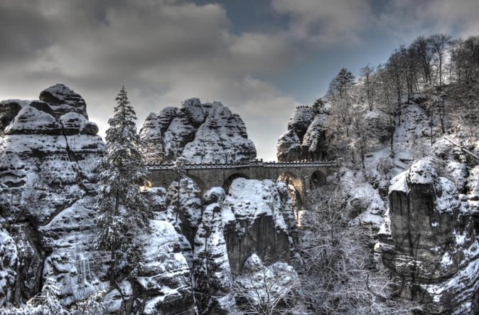 Bohemian And Saxon Switzerland Winter Tour from Prague - Pravcicka Gate: the Czech side’s great sandstone arch