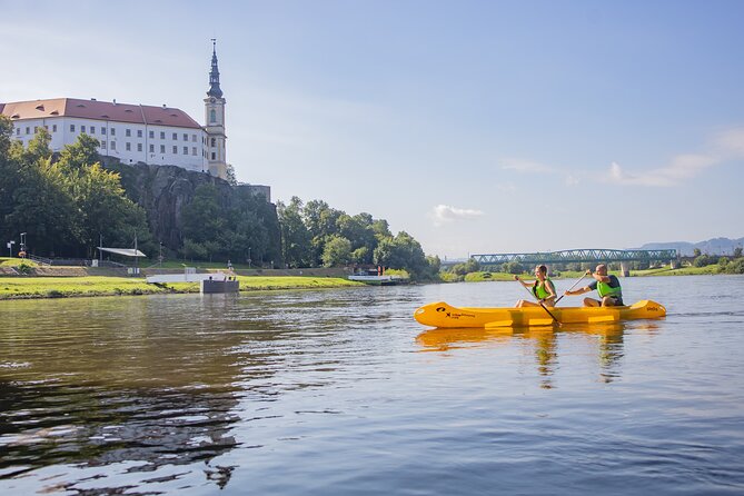 Canoeing on the Elbe river and Bike rental from Děčín to Schmilka - Timing, group size, and the value of $30.77