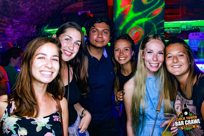 Clock Tower Bar Crawl ending at Prague's BIGGEST rooftop CLUB - What the cellar setting is really like