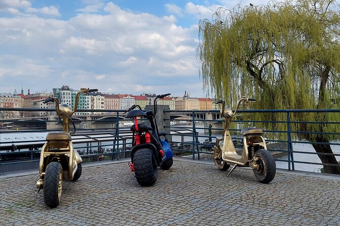Create your own route on eScooter and enjoy Prague on wheels! - Lennon Wall, Charles Bridge, and the narrow street