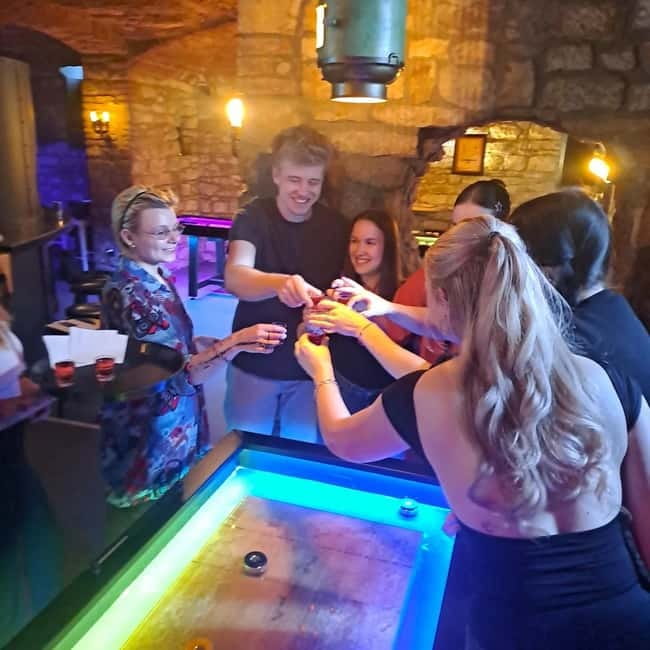 Crew Bar Prague: Open bar, ping pong or shuffleboard game - A social night out in central Prague