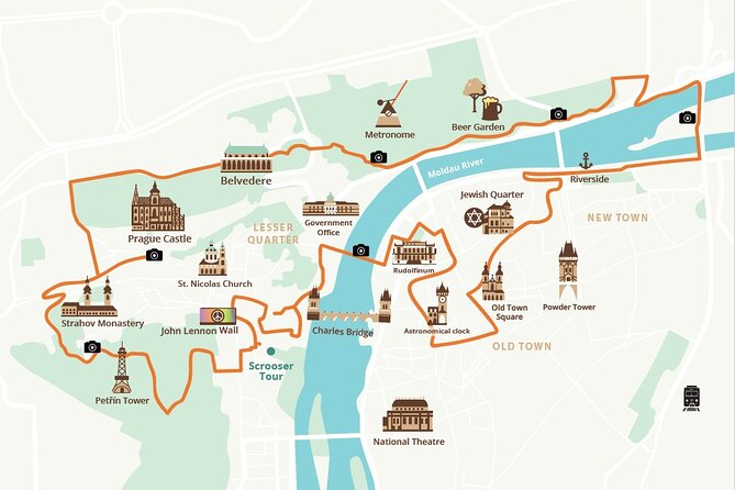 E-BIKE TOUR: 10 Must-See Landmarks & Viewpoints in Prague 1-8per. - Old Town Square and the Astronomical Clock
