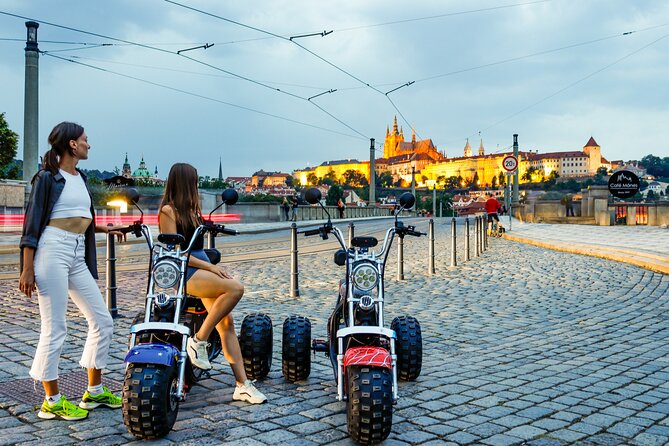 Electric Trike Tour in Prague - City Sightseeing & Fun Riding - Lennon Wall and the river beside Charles Bridge