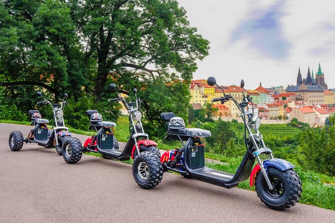 Electric Trike Tour in Prague - City Sightseeing & Fun Riding - Kafka, Rudolfinum, and Pařížská Street