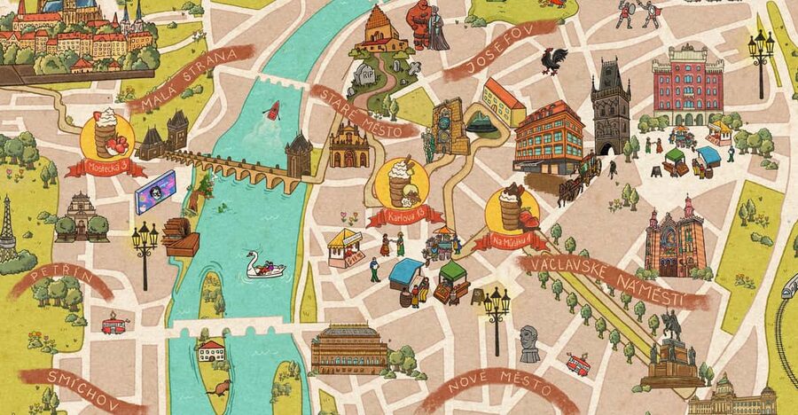 Explore Prague with our chimney cake Prague trail! - Starting at Na Můstku 1 near Wenceslas Square