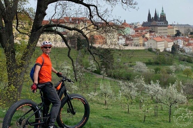 FAT TIRE E-BIKE GREAT TOUR - river, parks & panoramic views tour - Kafka’s fountain and the Rudolfinum