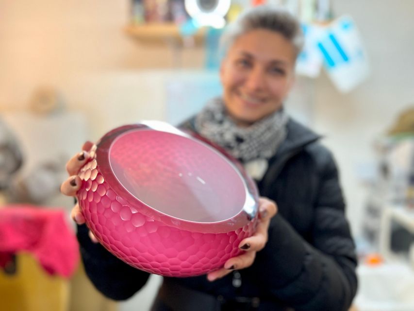 From Prague: Bohemian Glass Crystal Private Tour with Lunch - Filip Lukavec and your chance to grind glass