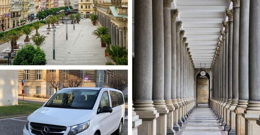 From Prague: Day trip to Karlovy Vary - Pickup in Prague and the long ride west