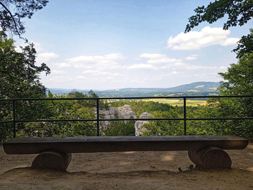 From Prague: Full-Day Bohemian Paradise Guided Hiking Trip - Hlavatice: the first view over the rock city
