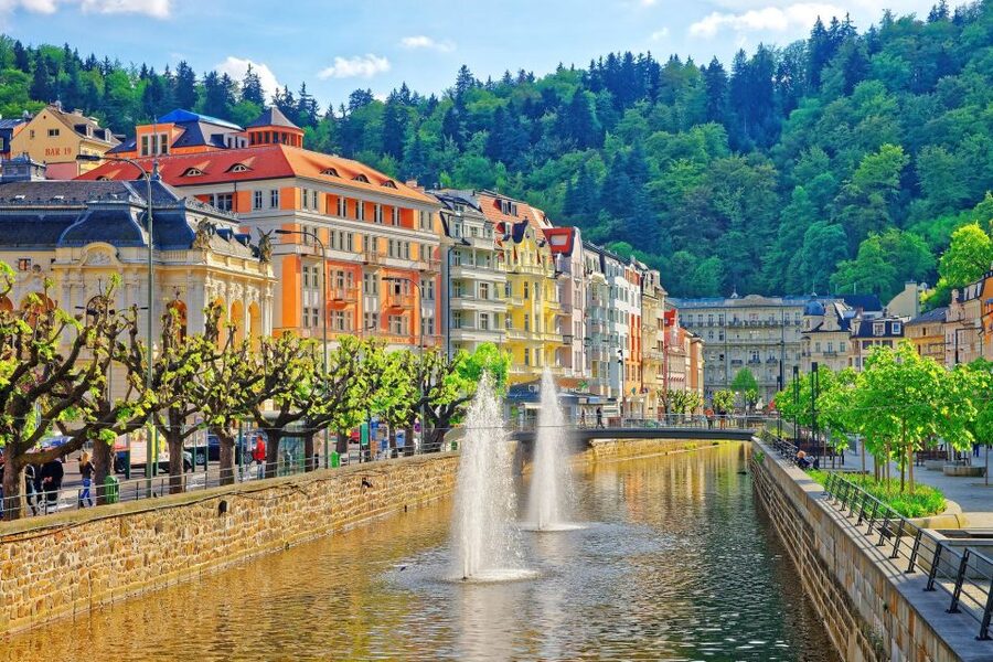 From Prague: One day trip to Karlovy Vary - Walking the colonnades and central streets