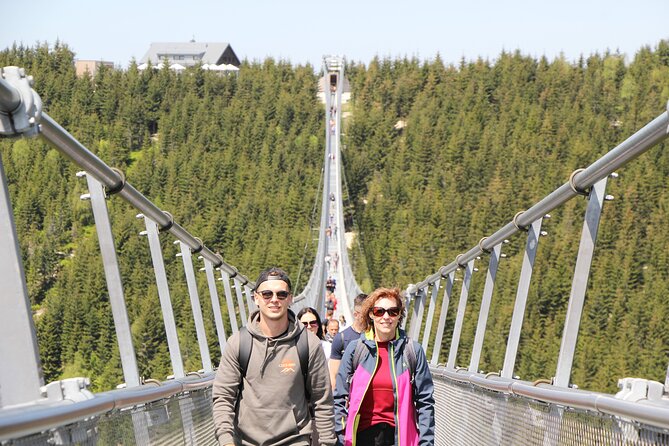 From Prague: Sky Bridge721 & The Sky Walk Tour Full-Day Epic Trip - One hour above the trees at Sky Walk Dolní Morava