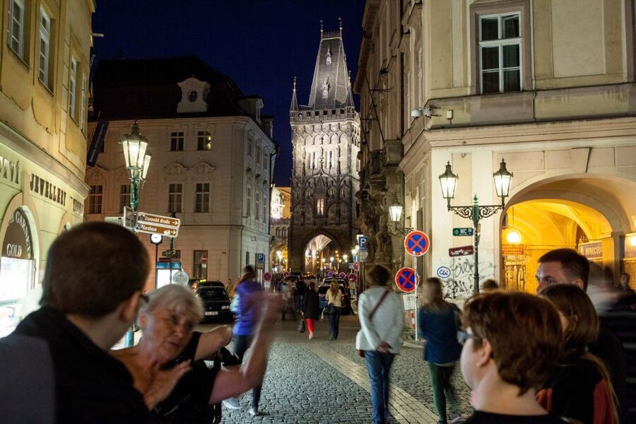 Ghost Walking Tour of Prague - Old Town Square after dark