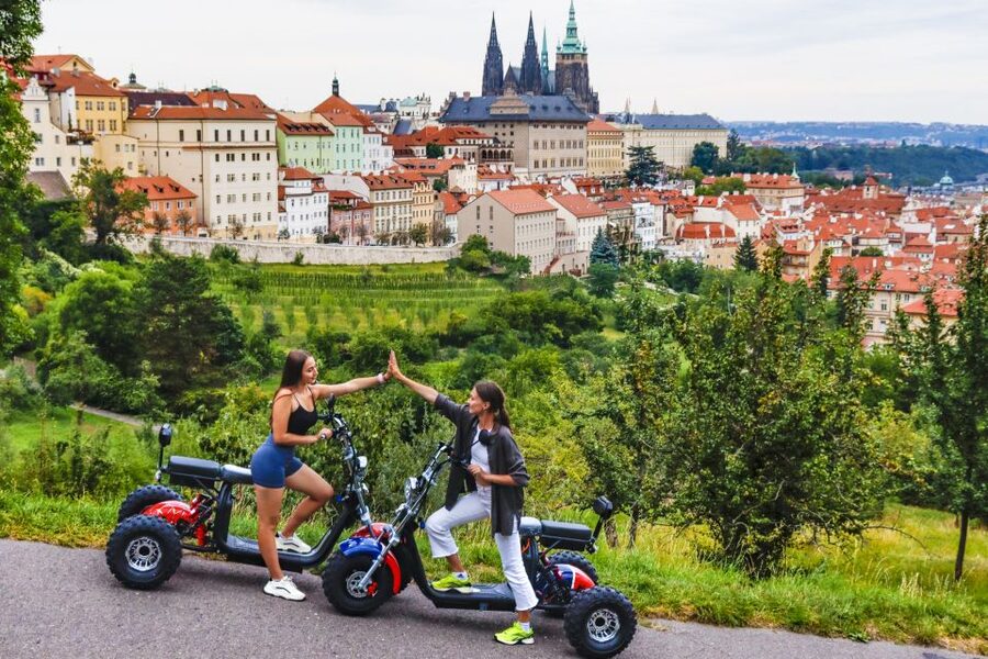 Grand City Tour on Electric Trike in Prague - Live Guided - Prague Castle from Outside
