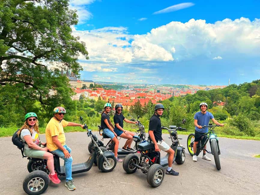 Heart of Prague tour on Tricycle electric scooter - Why the electric trike works well in Prague