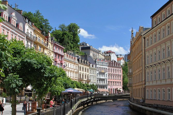 Karlovy Vary including Watchtower and Funicular from Prague - The Diana funicular and lookout tower