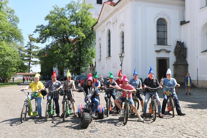 Live-Guided 180 min Glorious e-Scooter and eBike tour - Strahov Monastery, its brewery, and Petrin Hill