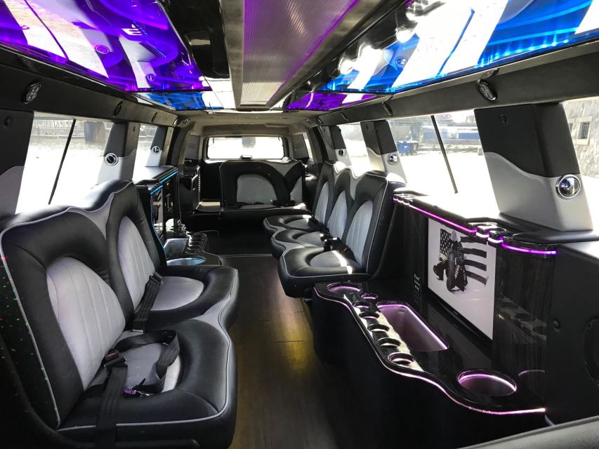 Long Hummer or Cadillac Limousine Party Ride - Inside the Long Hummer or Cadillac