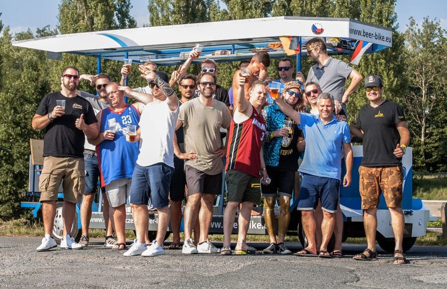 Pilsen: 1.5-Hour Beer Bike with Unlimited Beer - Your music changes the mood