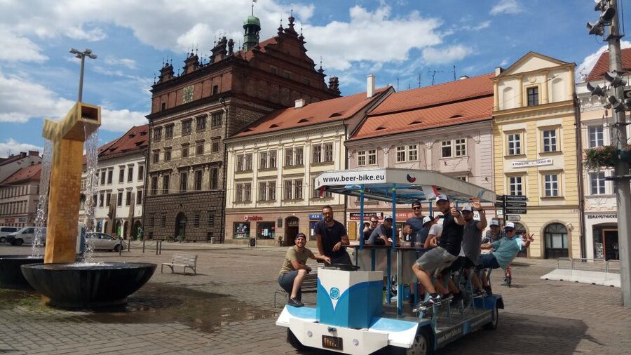 Pilsen: 1.5-Hour Beer Bike with Unlimited Beer - Is $587 good value for a group of 14?