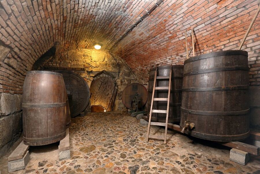 Pilsen: Brewery Museum Entrance with a Glass of Beer - Medieval cellars and the early life of Czech beer