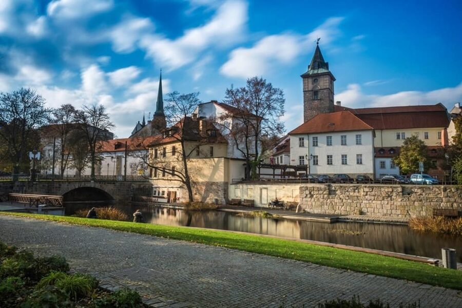 Pilsen: Old Town Guided Walking Tour - Meeting your guide at the football stadium