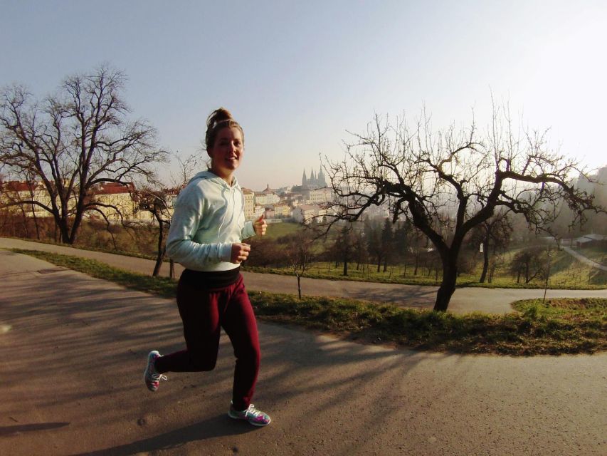 Prague 1.5-Hour Compact City Center Running Tour - Crossing Charles Bridge on foot