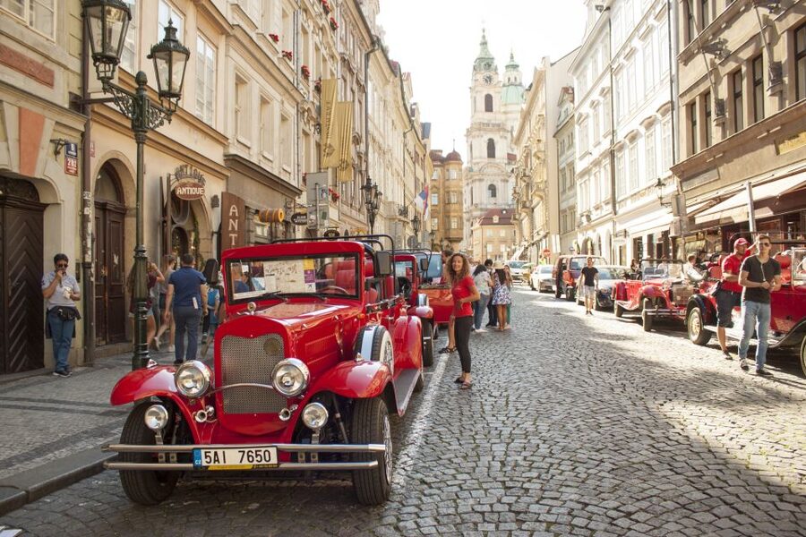 Prague: 1.5–Hour Vintage Car Tour - Open top does not mean cold and uncomfortable