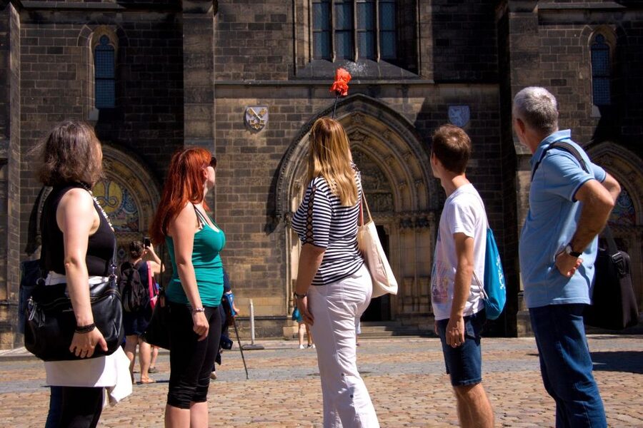 Prague: 2.5-Hour Vyšehrad Castle with Gorlice & Tickets - Church of Saints Peter and Paul: the visual centerpiece