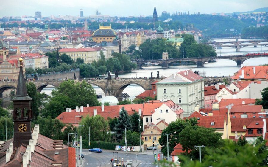 Prague "ALL-IN-ONE" City E-Bike Tour - John Lennon Wall and Kampa Island