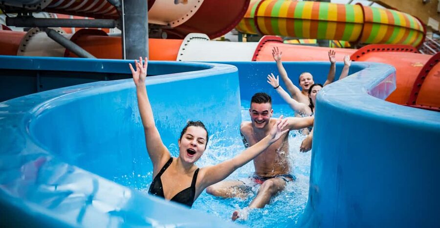 Prague: Aquapalace Indoor/Outdoor Water Park Ticket - Slides for thrill-seekers, calm areas for everyone else