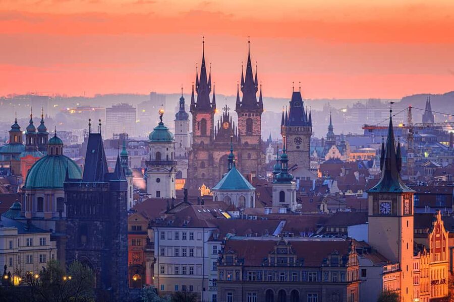 Prague: Award-Winning Old Town Food Tour with Four Drinks - Old Town streets between the meals