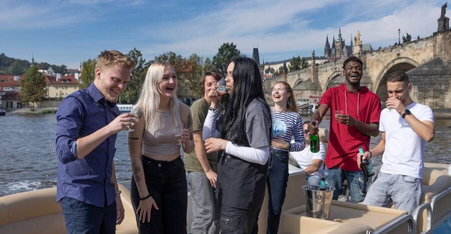 Prague: Beer Boat Tour - The first views along the Vltava