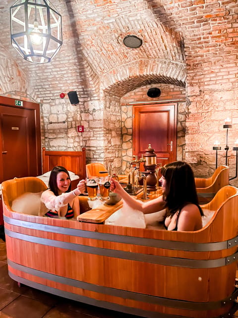 Prague: Beer Spa Bernard with Beer and Massage Option - The heated bed and the optional massage