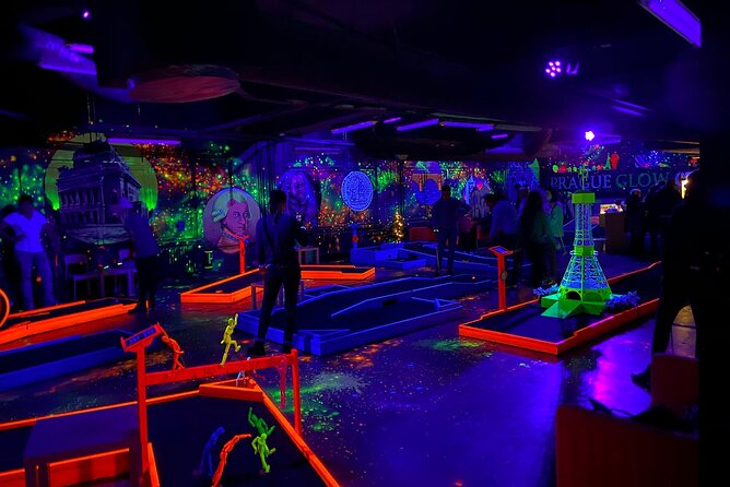 Prague Black Light Mini Golf Admission Ticket - Extra Games Make the Ticket More Useful