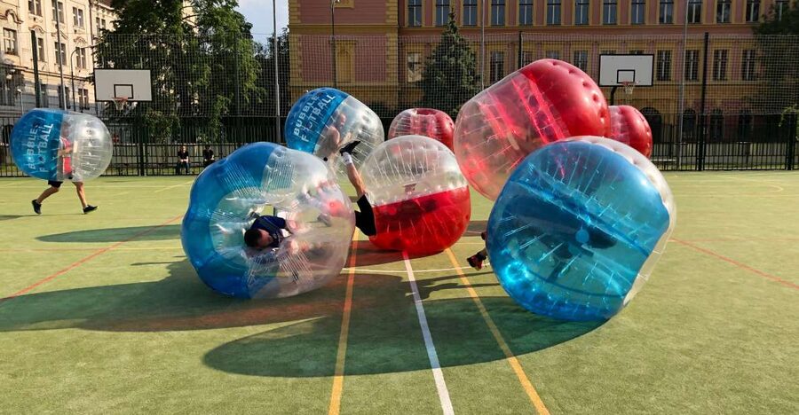 Prague: Bubbles football in city centre of Prague - How the One-Hour Session Works