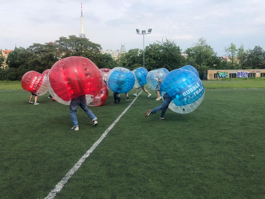 Prague: Bubbles football - Zorb Football in centrum - What the one-hour Prague session is really like