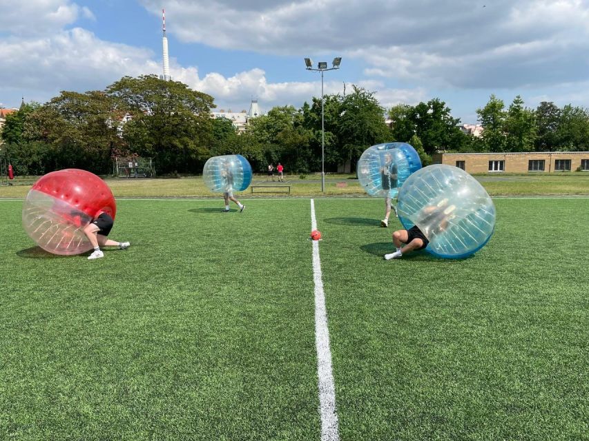 Prague: Bubbles football - Zorb Football in centrum - The extra games: British Bulldog and Last Man Standing