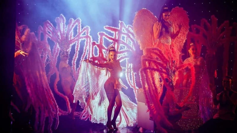 Prague: Cabaret Show at Medusa - Nightlife Prague - Gold Seating and the view from your table