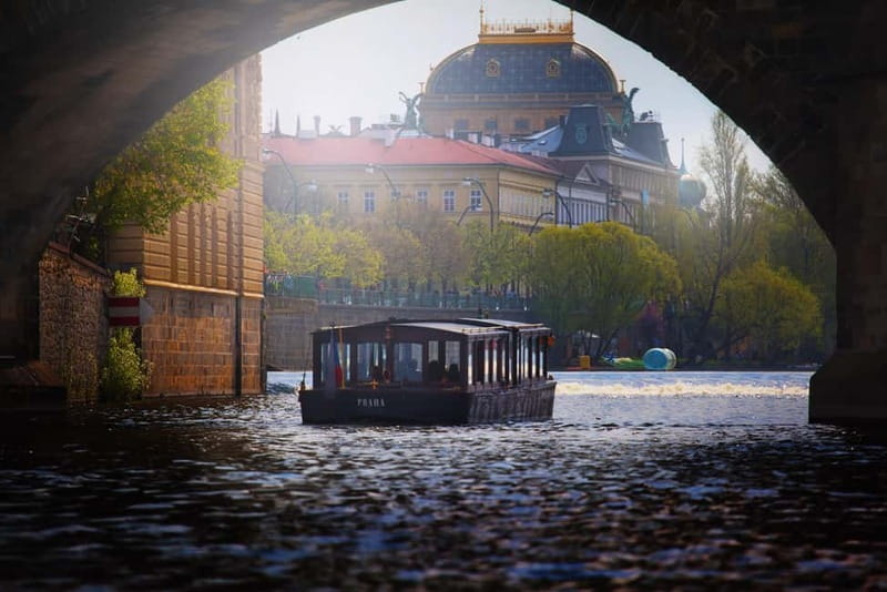 Prague: Canal Cruise Around Charles Bridge - Prague Castle from the Vltava