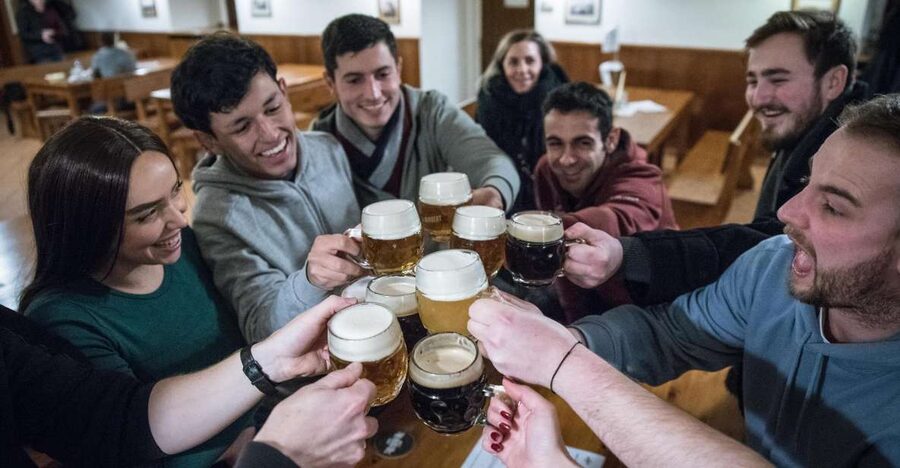 Prague: Castle Side Breweries & Pubs Guided Walking Tour - Mala Strana after dark