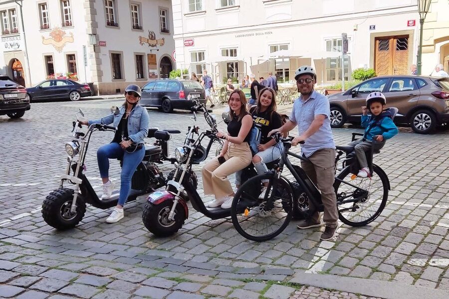 Prague: City Highlights Guided Electric Trike Tour - Queen Anne’s Summer Palace and the castle climb