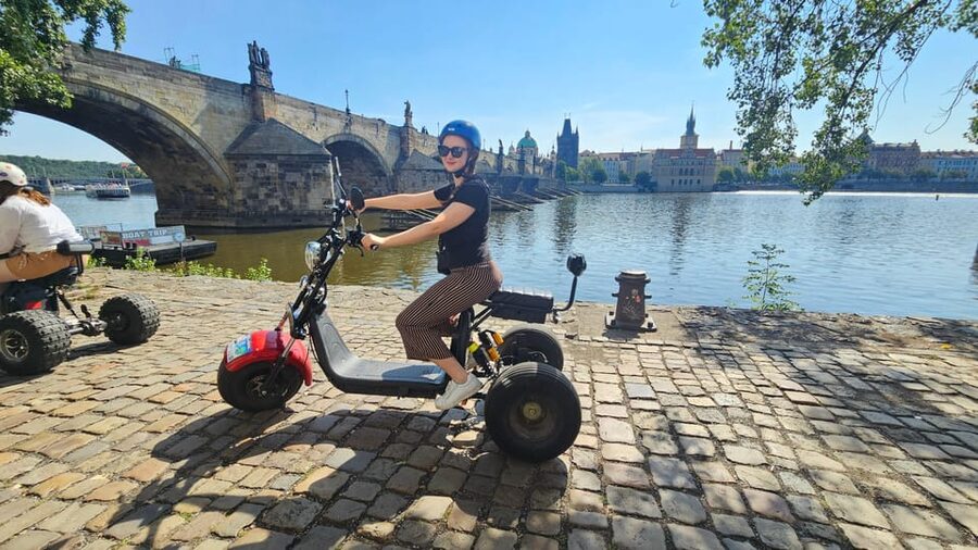Prague: City Highlights Tour by Electric Trike - From the Lennon Wall to Kampa Island