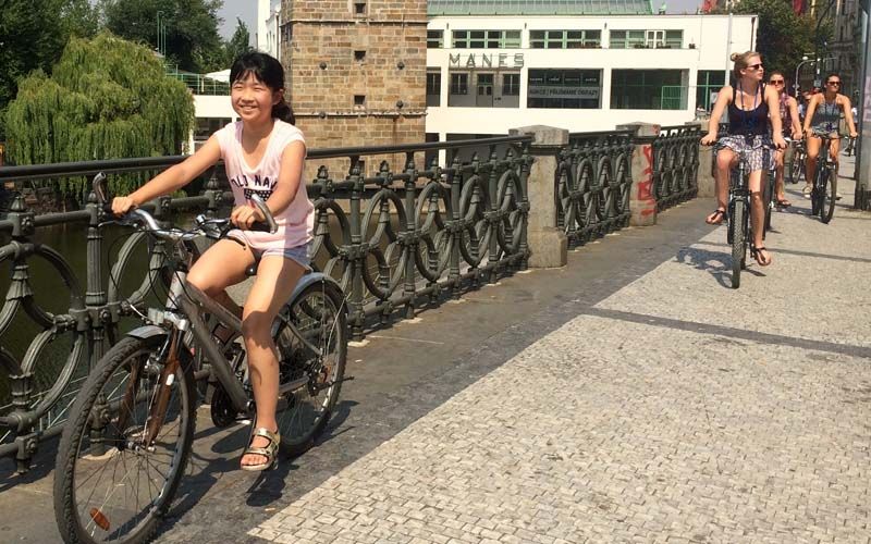 Prague: Classic City Bike Tour - Municipal House and the New Town ride