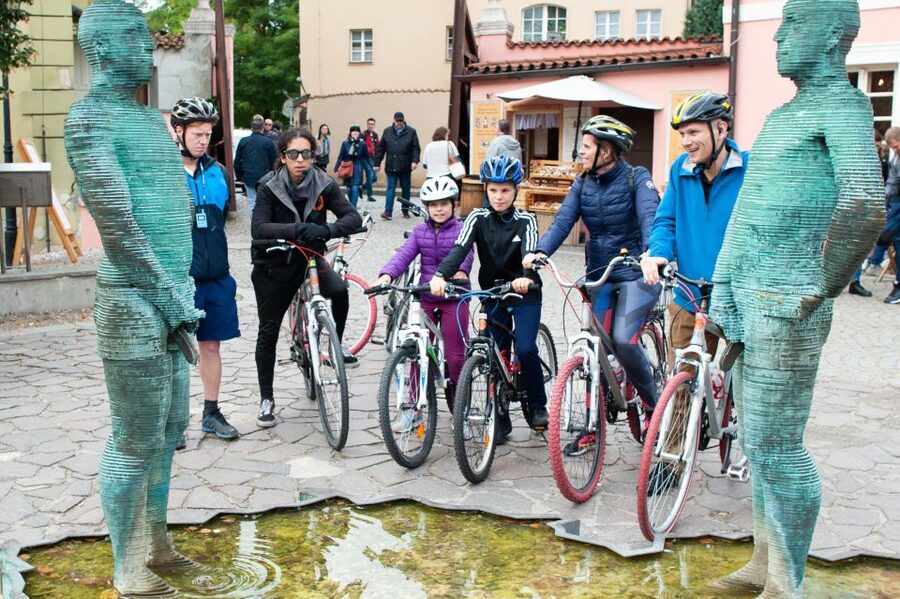 Prague: Classic City Bike Tour - The John Lennon Wall and Charles Bridge