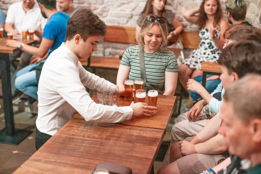 Prague: Czech Beer-Tasting Experience with Snacks - The pace of the 90-minute itinerary